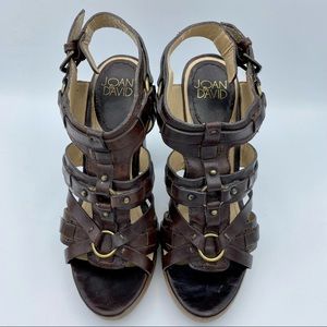 💗Joan & David Strappy Slingback Block Heel Pumps